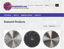 Tablet Screenshot of costcuttingblades.com